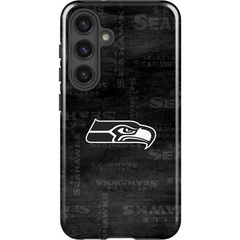 NFL Seattle Seahawks Black & White Galaxy S25 Impact Case