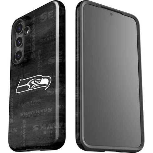 NFL Seattle Seahawks Black & White Galaxy S25 Plus Impact Case