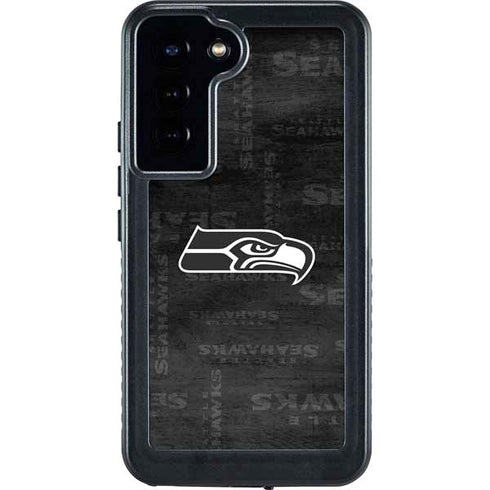 NFL Seattle Seahawks Black & White Galaxy S24 Plus Waterproof Case