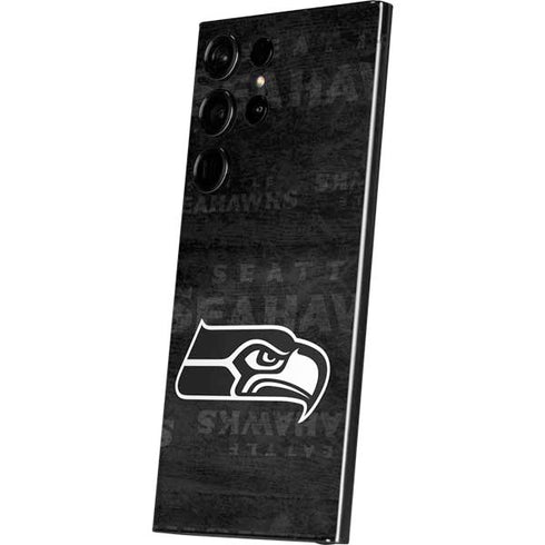 NFL Seattle Seahawks Black & White Galaxy S24 Ultra Skin