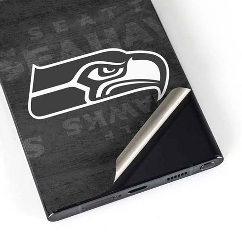 NFL Seattle Seahawks Black & White Galaxy S25 Ultra Skin