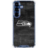 NFL Seattle Seahawks Black & White Galaxy S25 Plus Clear Case