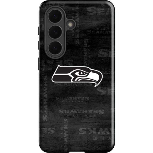 NFL Seattle Seahawks Black & White Galaxy S26 Impact Case