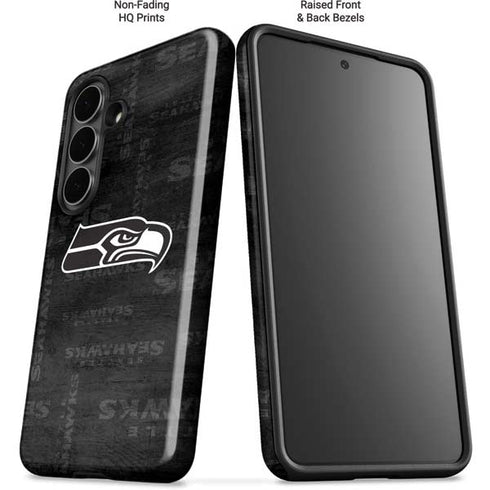 NFL Seattle Seahawks Black & White Galaxy S26 Impact Case