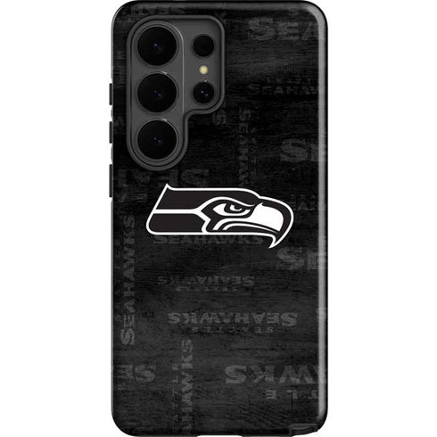 NFL Seattle Seahawks Black & White Galaxy S26 Ultra Impact Case