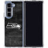 NFL Seattle Seahawks Black & White Galaxy Z Fold5 5G Clear Case
