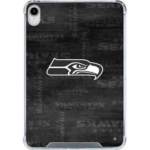 NFL Seattle Seahawks Black & White iPad 11th Gen (2025) Clear Case