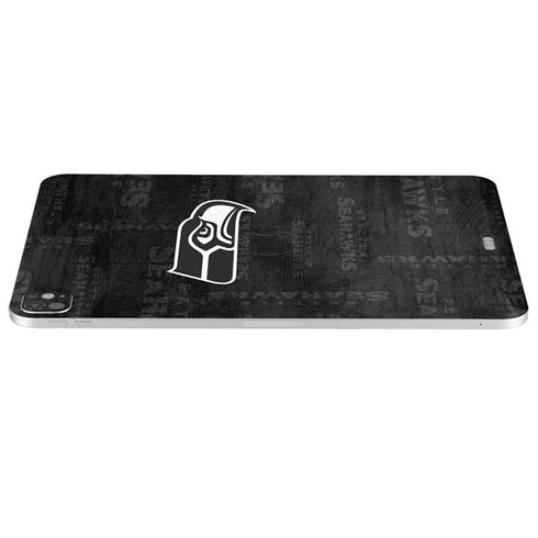 NFL Seattle Seahawks Black & White iPad Pro 13in M4 (2024) Skin