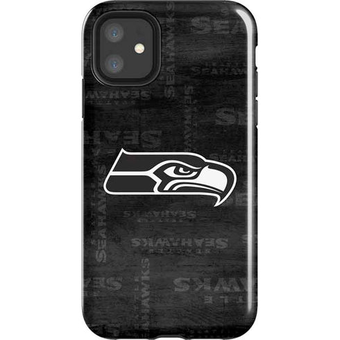 NFL Seattle Seahawks Black & White iPhone 11 Impact Case
