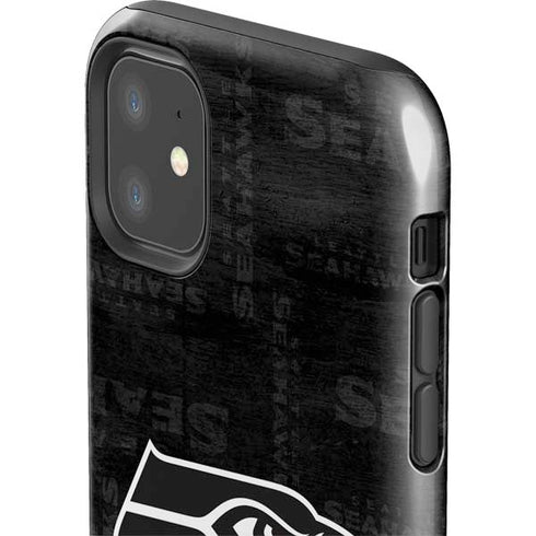 NFL Seattle Seahawks Black & White iPhone 11 Impact Case
