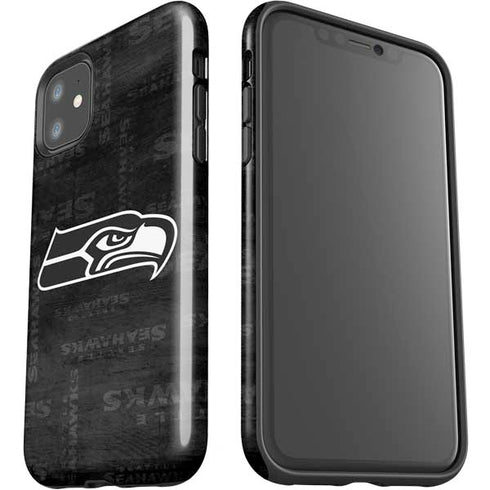 NFL Seattle Seahawks Black & White iPhone 11 Impact Case