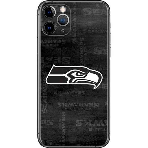 NFL Seattle Seahawks Black & White iPhone 11 Pro Skin