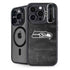 NFL Seattle Seahawks Black & White iPhone 14 Pro Max Kickstand Case