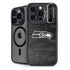 NFL Seattle Seahawks Black & White iPhone 15 Pro Kickstand Case