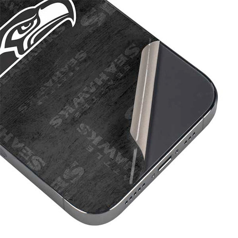NFL Seattle Seahawks Black & White iPhone 15 Pro Max Skin