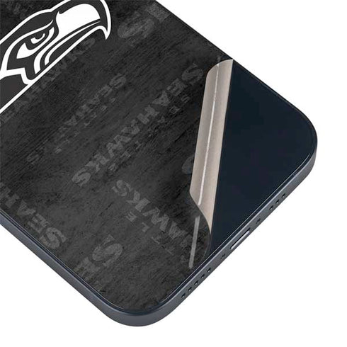 NFL Seattle Seahawks Black & White iPhone 15 Skin