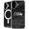 NFL Seattle Seahawks Black & White iPhone 16 MagSafe Case