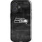 NFL Seattle Seahawks Black & White iPhone 16 Plus Impact Case
