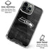 NFL Seattle Seahawks Black & White iPhone 16 Pro Max Clear Case
