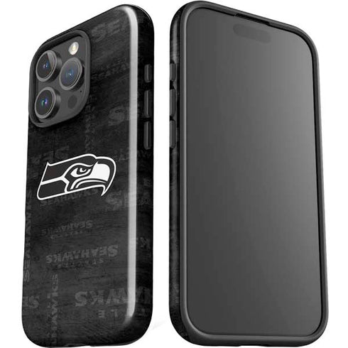 NFL Seattle Seahawks Black & White iPhone 16 Pro Max Impact Case