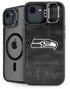 NFL Seattle Seahawks Black & White iPhone 16e Kickstand Case