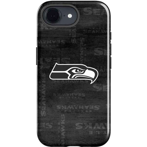 NFL Seattle Seahawks Black & White iPhone 16e Impact Case