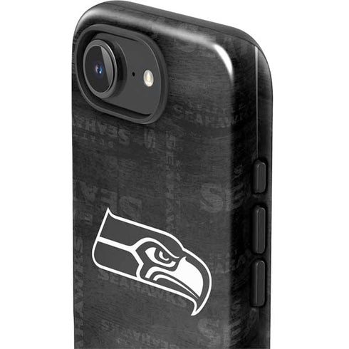 NFL Seattle Seahawks Black & White iPhone 16e Impact Case
