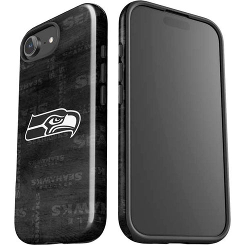 NFL Seattle Seahawks Black & White iPhone 16e Impact Case