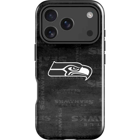 NFL Seattle Seahawks Black & White iPhone 18 Pro Impact Case
