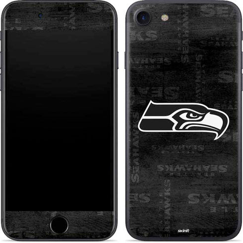 NFL Seattle Seahawks Black & White iPhone 8 Skin