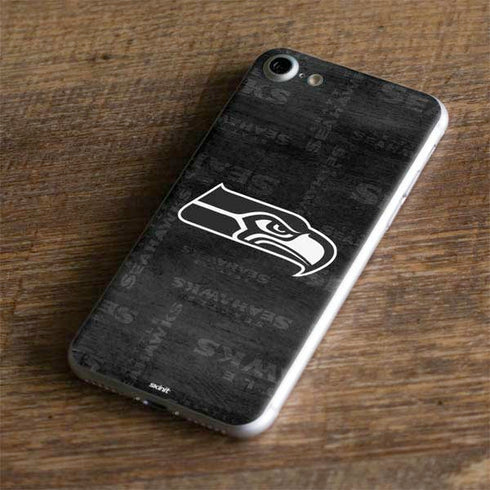NFL Seattle Seahawks Black & White iPhone 8 Skin