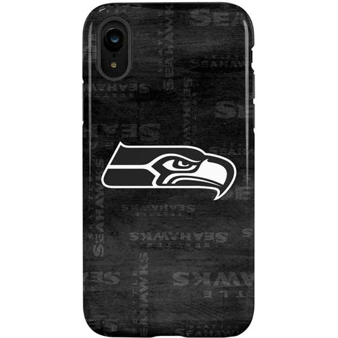 NFL Seattle Seahawks Black & White iPhone XR Pro Case
