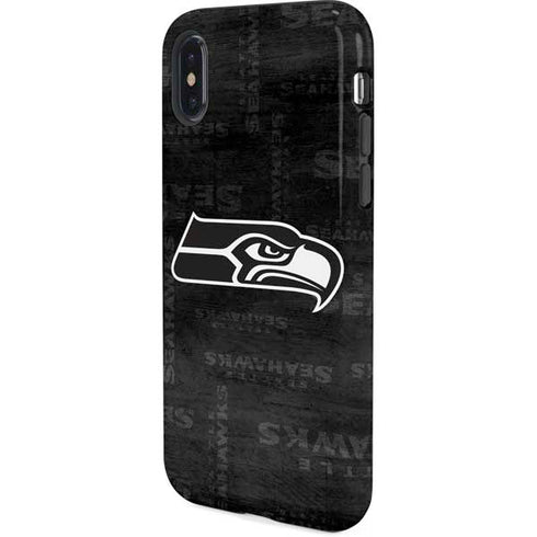 NFL Seattle Seahawks Black & White iPhone XS Pro Case