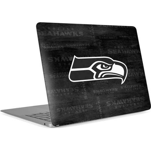 NFL Seattle Seahawks Black & White Apple MacBook Air Skin