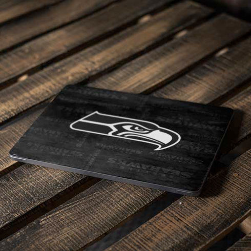 NFL Seattle Seahawks Black & White Apple MacBook Air Skin