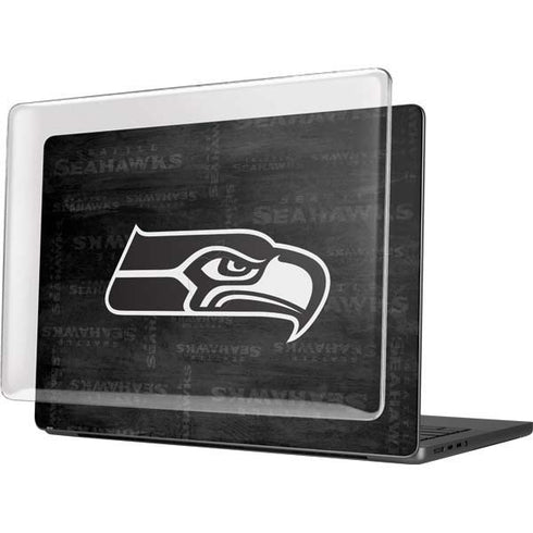 NFL Seattle Seahawks Black & White MacBook Pro 14in (2021-24) Case plus Skin