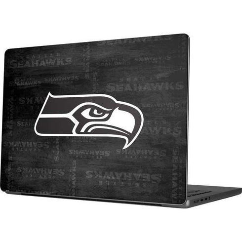 NFL Seattle Seahawks Black & White Apple MacBook Pro 14-inch Skin