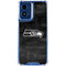 NFL Seattle Seahawks Black & White Moto G 5G (2024) Clear Case