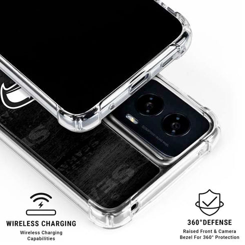 NFL Seattle Seahawks Black & White Moto G Power 5G (2024) Clear Case