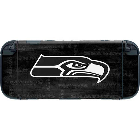NFL Seattle Seahawks Black & White Nintendo Switch 2 (2025) with Joy-Con Skin