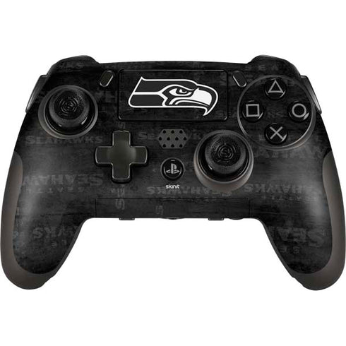 NFL Seattle Seahawks Black & White PlayStation Scuf Vantage 2 Controller Skin