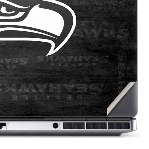 NFL Seattle Seahawks Black & White Dell Precision Skin