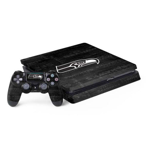 NFL Seattle Seahawks Black & White PlayStation PS4 Skins