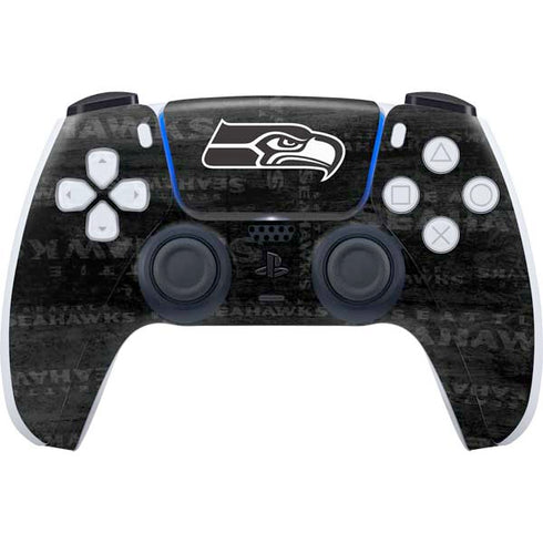 NFL Seattle Seahawks Black & White PlayStation PS5 Skins