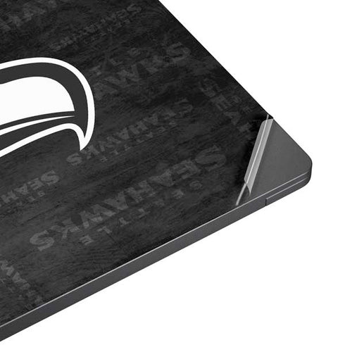 NFL Seattle Seahawks Black & White Surface Laptop 7 13.8in Skin