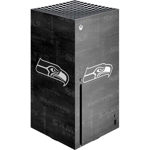 NFL Seattle Seahawks Black & White Xbox Series X Skins