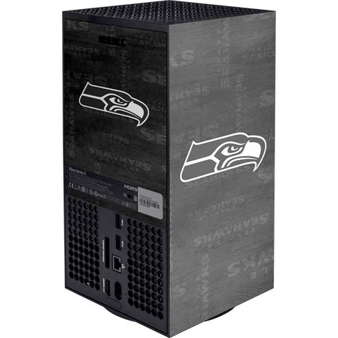 NFL Seattle Seahawks Black & White XBox Series X Digital Edition Console Skin