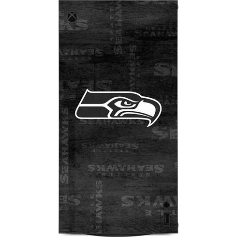 NFL Seattle Seahawks Black & White XBox Series X Digital Edition Console Skin