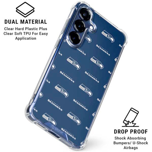 NFL Seattle Seahawks Blitz Series Galaxy S25 Plus Clear Case