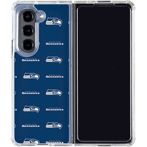 NFL Seattle Seahawks Blitz Series Galaxy Z Fold5 5G Clear Case
